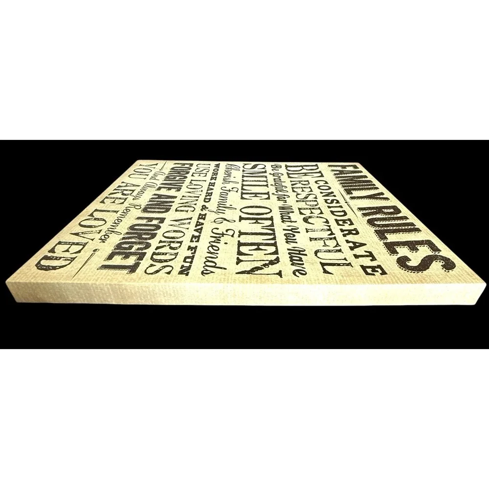Family Rules Wall Hanging Sign - Home Decor - 20